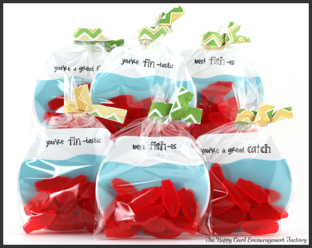 Fish Bowl Goodie Bag with Decorative Twist Tie Tutorial - HappyCardFactory  Designs