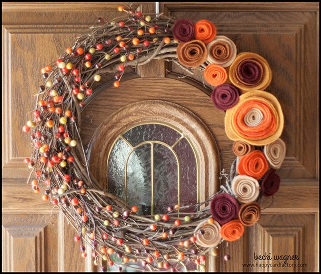 Fall Felt Wreath