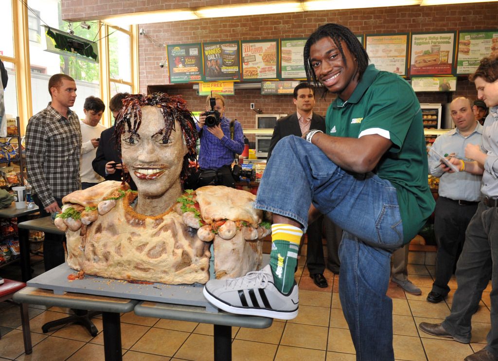 Robert Griffin III at Subway III