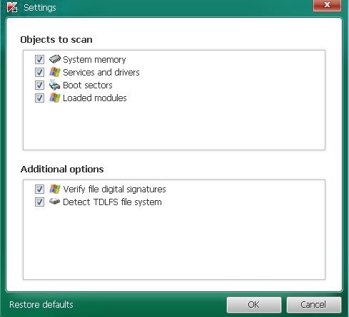 Check everything except Verify Driver Digital Signature; Click OK