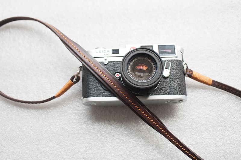 Handmade vintage Leather camera strap Leica brown 2702 eBay