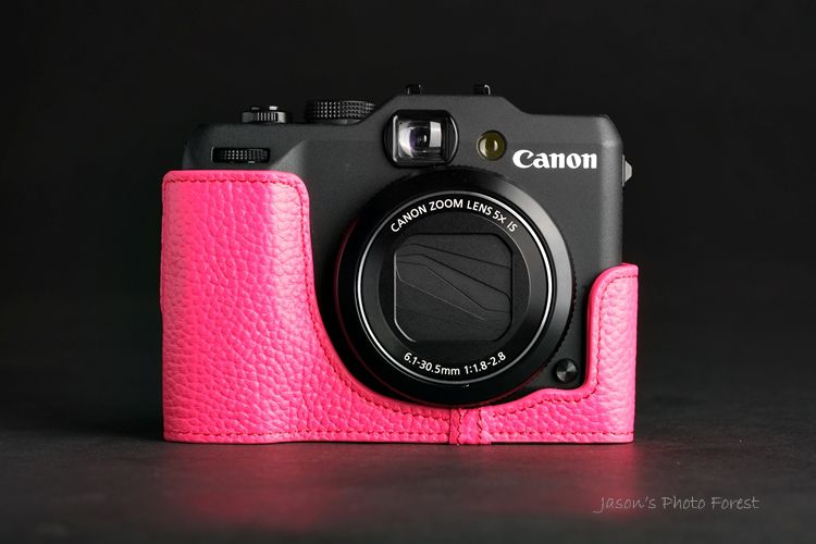 Handmade Real Leather Half Camera Case Camera bag for CANON G15 10