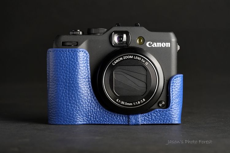 Handmade Real Leather Half Camera Case Camera bag for CANON G15 10