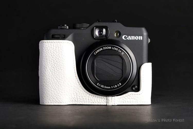 Handmade Real Leather Half Camera Case Camera bag for CANON G15 10