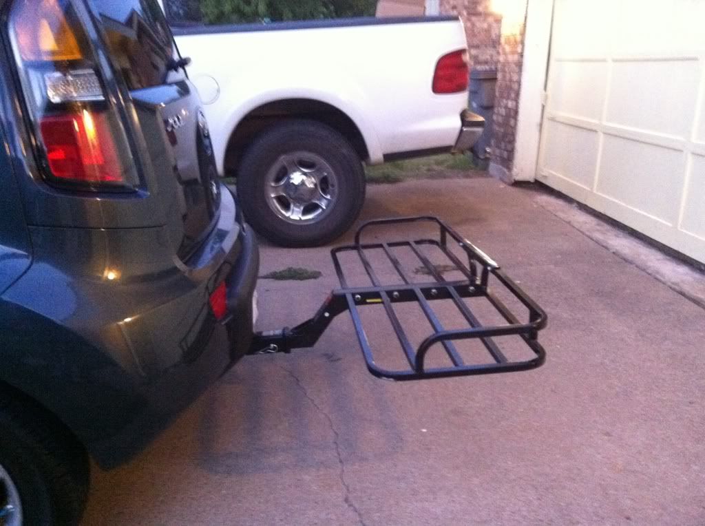 My Soul's First Mod Curt Hitch And Cargo Rack Kia Soul Forums