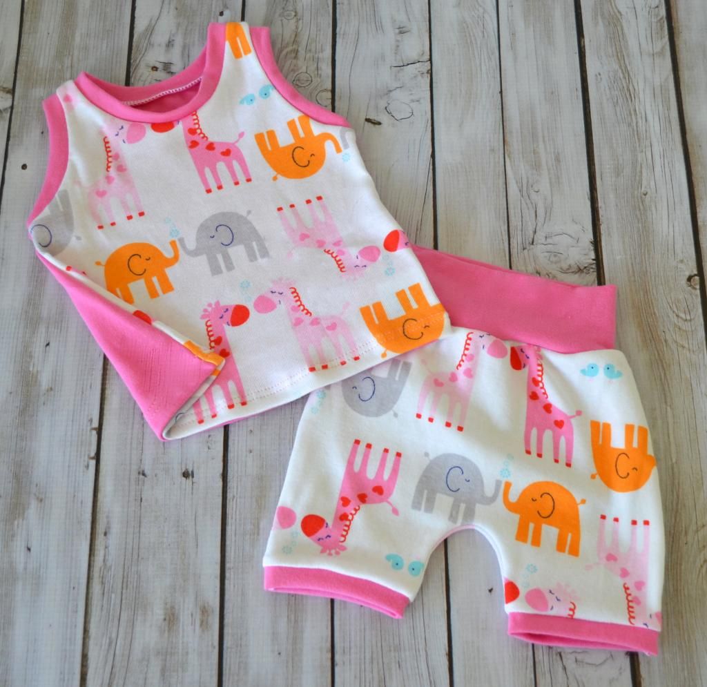 Boogie Bear Creations~ 3M Short & Tank Set ~ It's All About Love 
