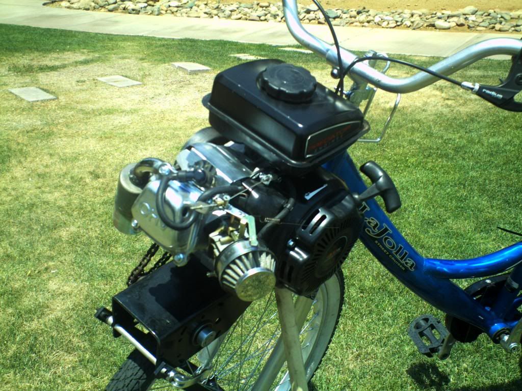 99cc Harbor Freight, La Jolla, Friction drive Motorized Bicycle