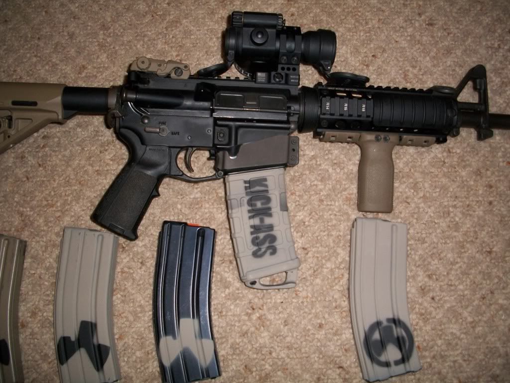 My first try at painting magazines