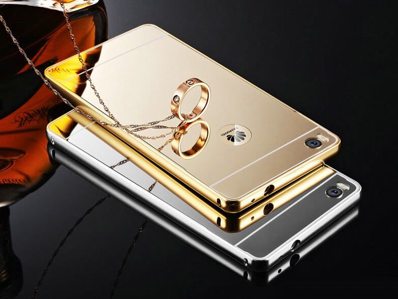 luxury aluminum metal bumper mirror back cover for luxury aluminum metal bumper mirror back cover for
