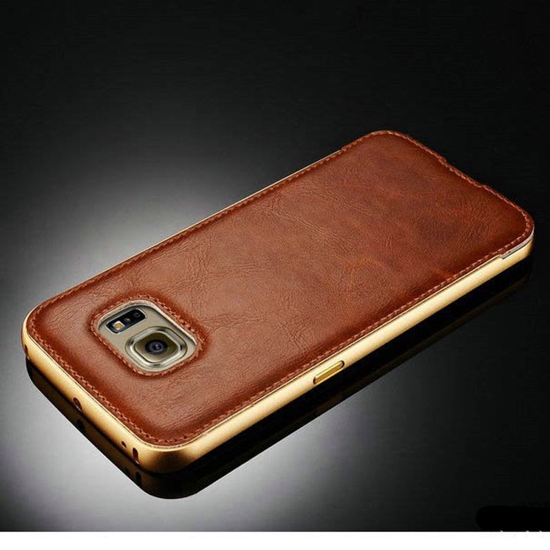 aluminum metal bumper leather cover for samsung aluminum metal bumper leather cover for samsung