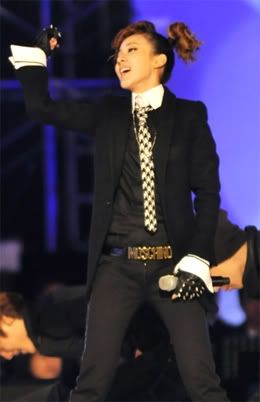 Dara Park wearing Moschino Belt