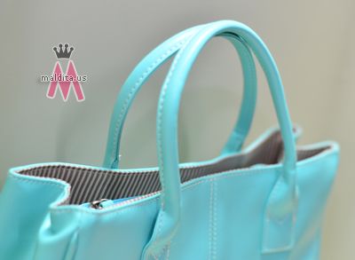 OASAP: Simple Office Lacy Handbag With Studded Bottom