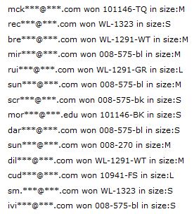 OASAP Super Giveaway Winners!