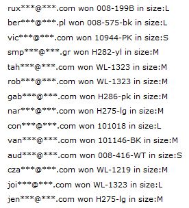 OASAP Super Giveaway Winners!