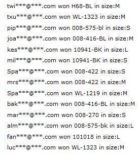 OASAP Super Giveaway Winners!