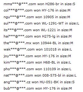 OASAP Super Giveaway Winners!