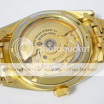   1990s MENS WATCH SANDOZ AUTOMATIC/MANUAL WIND YELLOW/GOLD COL  