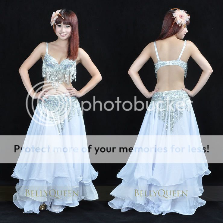 C815 Belly Dance Costume Outfit Set Bra Belt Bollywood Samba Rio ...