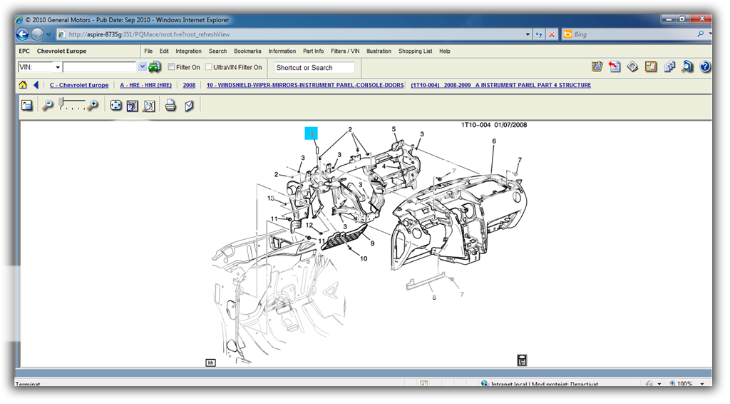 Chevrolet Europe TIS 02.2011 + Chavrolet EPC4 03.2011 Parts Catalog