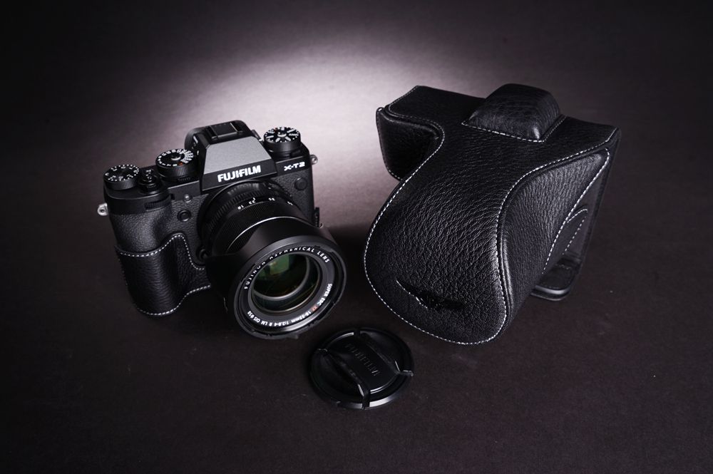 Genuine Real Leather Full Camera Case Bag Cover for FUJIFILM XT3 XT2 Black Open eBay