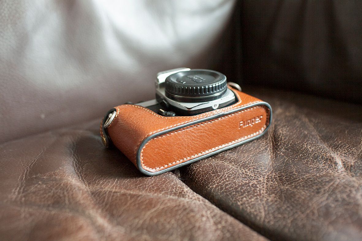 Genuine Real Leather Half Camera Case Bag Cover for Nikon FM2 FM FM2n FE FE2 732240925521 eBay