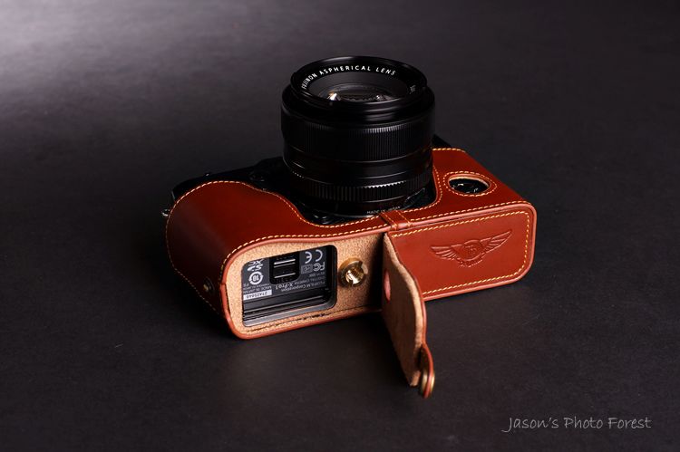 Handmade Genuine real Leather Full Camera Case bag cover for FUJIFILM X-Pro1 Brown color