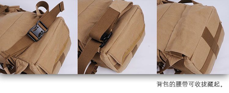 Tamaño Grande De Lona Cámara Mochila Morral al aire libre bolsa de cámara para Dslr mal 03-038