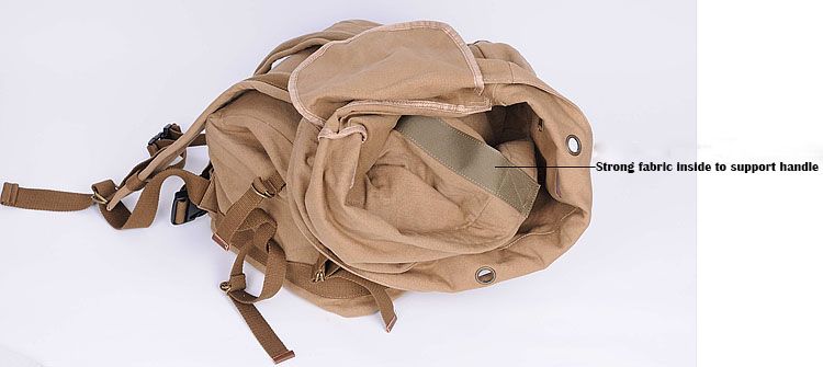 Tamaño Grande De Lona Cámara Mochila Morral al aire libre bolsa de cámara para Dslr mal 03-038