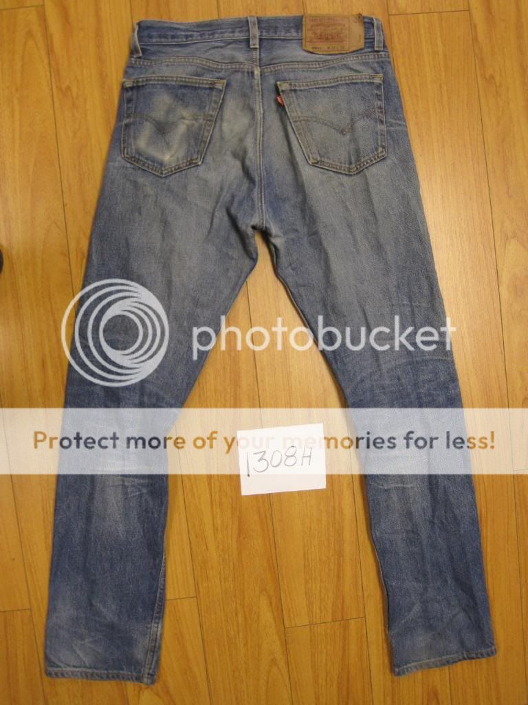 levis 501 killer hege destroyed jeans used 33x36 1308H  