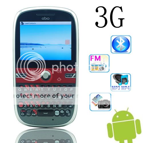 New Unlocked android 2.1 WCDMA A GPS 3G mobile at&t T mobile Qwerty 