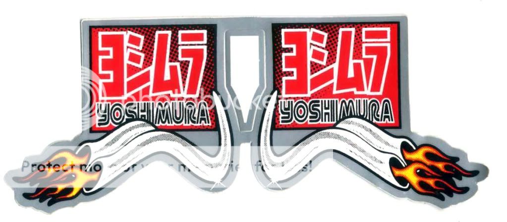 Yoshimura Suzuki Yamaha Racing Exhaust Motorcycle Bikes Car Decal Sticker W32