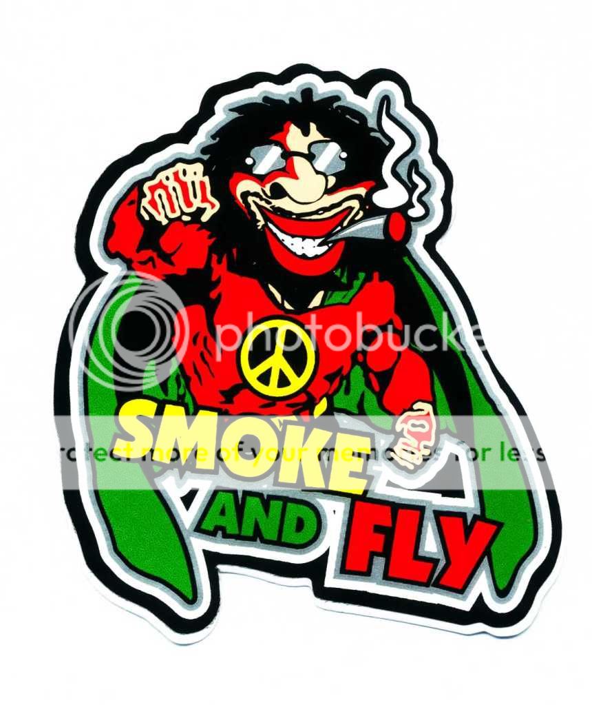 Bob Marley Smoke Fly Cannabis Reggae Rasta Sticker Q35  