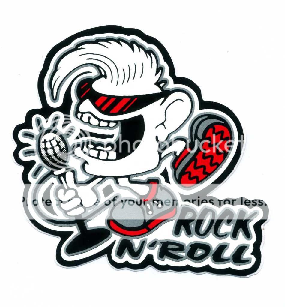 Funny ROCK n ROLL Cute Baby Boy Car Bikes Sticker J44  