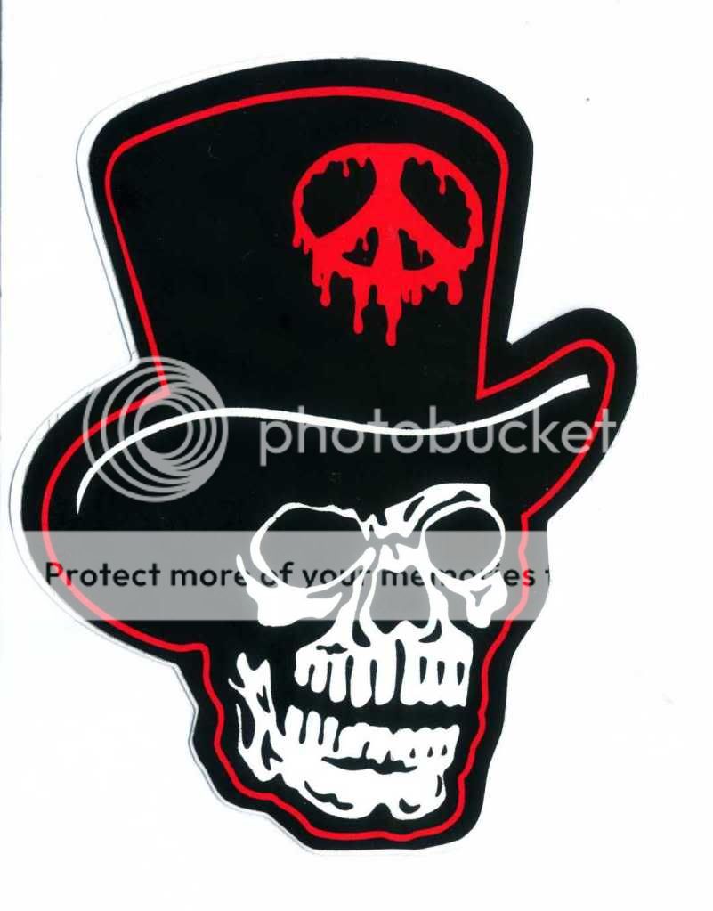 Skull Rock Punk Peace Reggae Rasta Funny Car Van Truck Decals Bumper Sticker R45