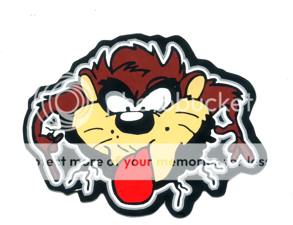 Taz Tasmanian Devil Car Cute Funny Decal Sticker W84 | eBay